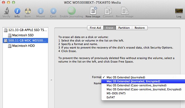 formatting a hard drive for mac